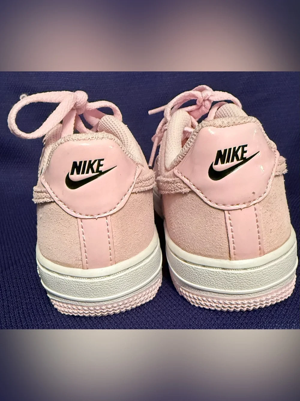 Nike Air Force 1 LV8 Have A Nike Day Pink Suede Sneakers Size 12C BQ8274-600